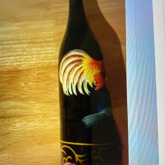 Handpainted Bottle Rooster - Picture 2 of 6